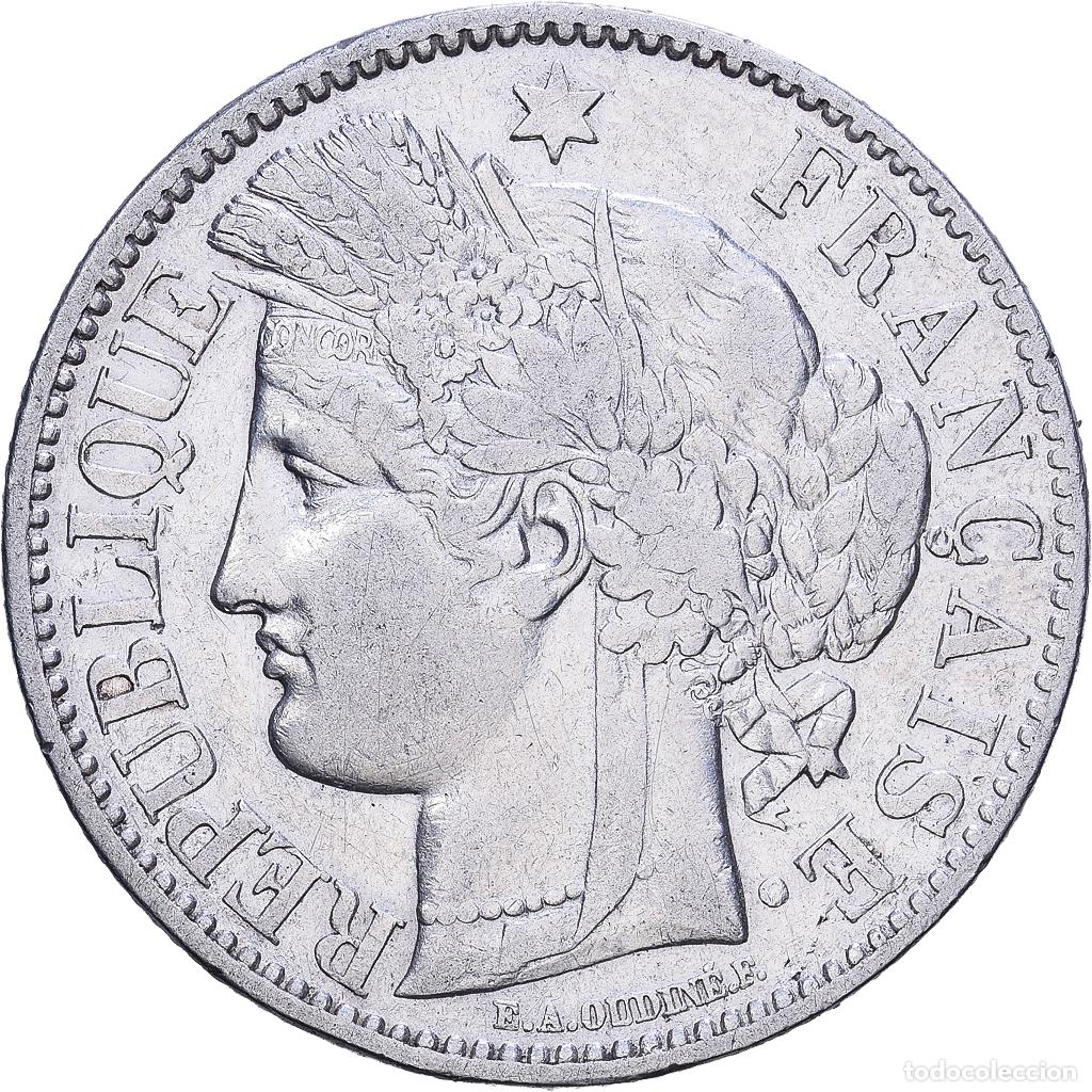 Monedas antiguas de Europa: [#1531334] Francia, 2 Francs, C&eacute;r&egrave;s, 1870, Paris, Plata, MBC, Gadoury:530, KM:816.1