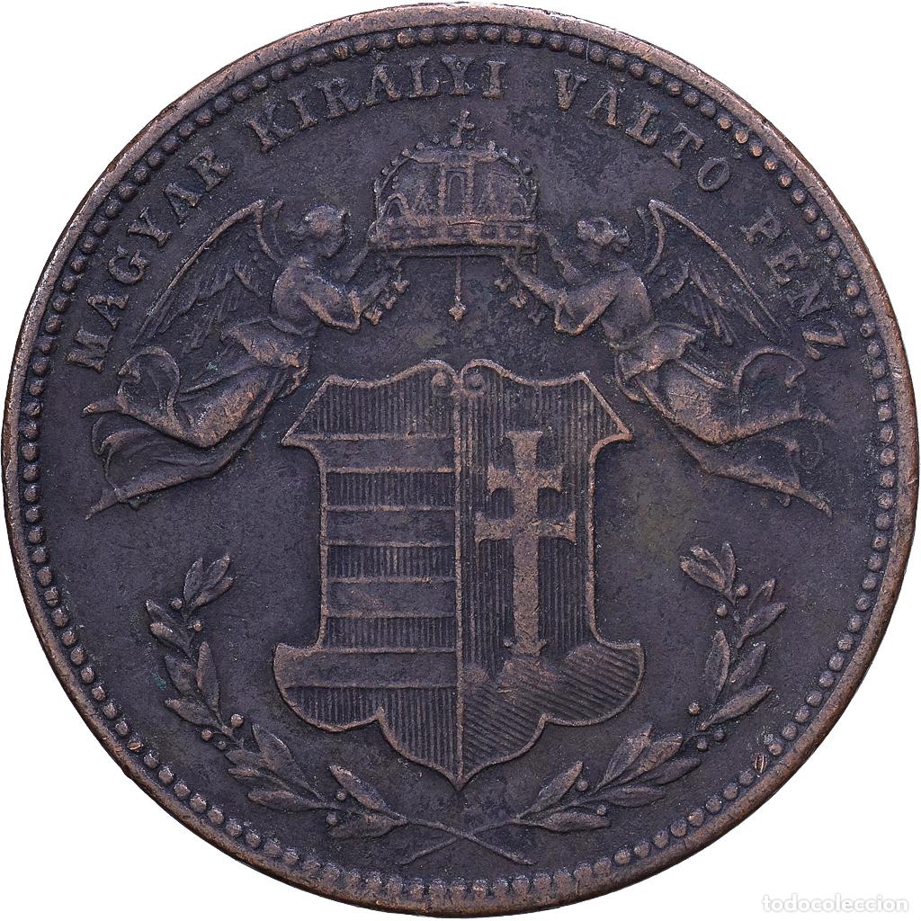 Monedas antiguas de Europa: [#1530872] Hungr&iacute;a, Franz Joseph I, 4 Krajczar, 1868, Kremnica, Cobre, MBC, KM:442