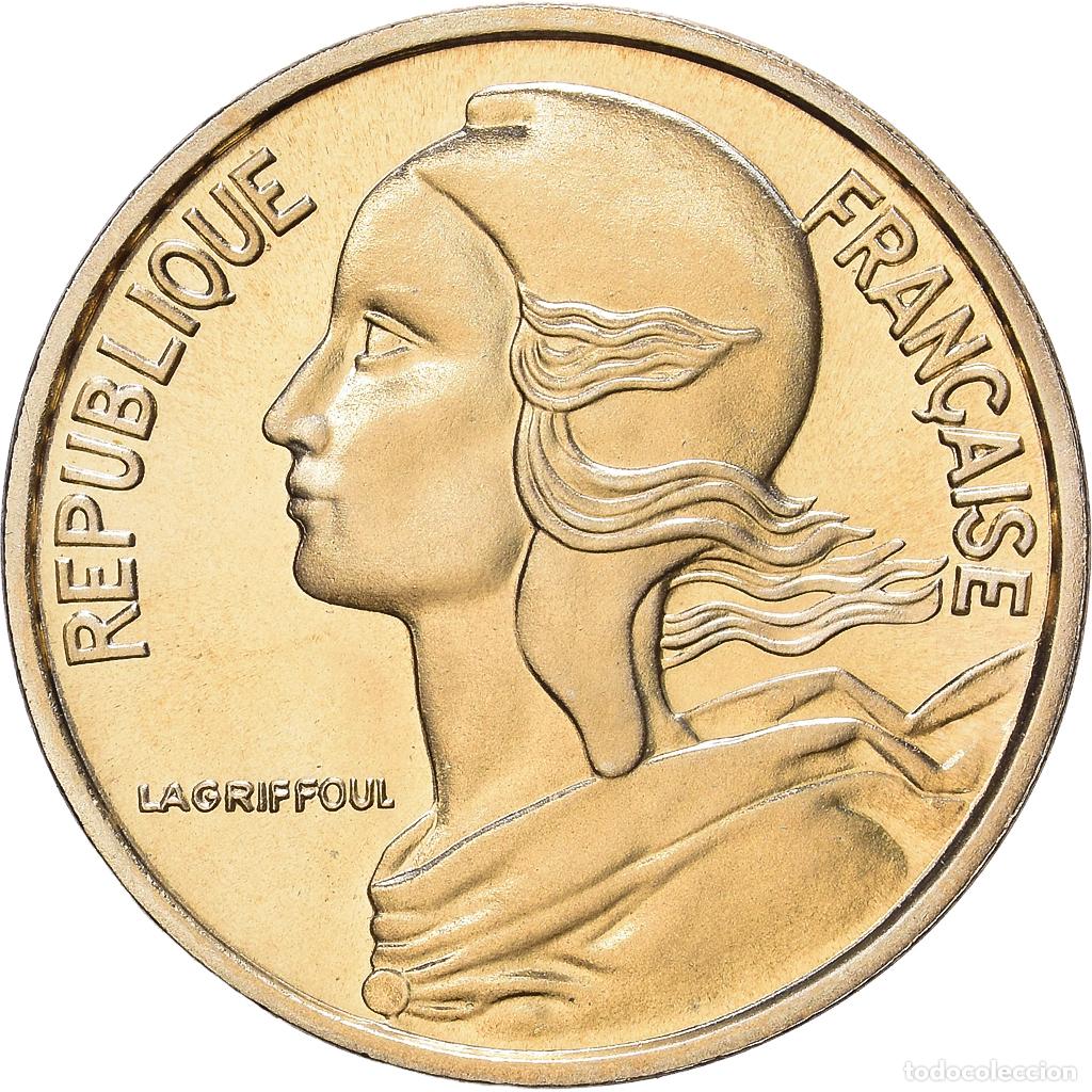 Monedas antiguas de Europa: [#1530611] Francia, 5 Centimes, Marianne, 1974, Paris, s&eacute;rie FDC, Aluminio - bronce, FDC