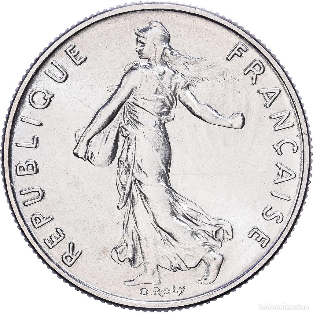 Monedas antiguas de Europa: [#1530614] Francia, 1/2 Franc, Semeuse, 1974, Paris, s&eacute;rie FDC, N&iacute;quel, FDC, Gadoury:429