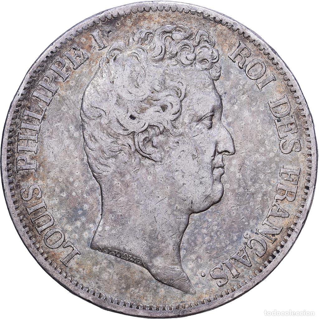 Monedas antiguas de Europa: [#1531281] Francia, Louis-Philippe, 5 Francs, 1831, Paris, Plata, BC+, Gadoury:676a