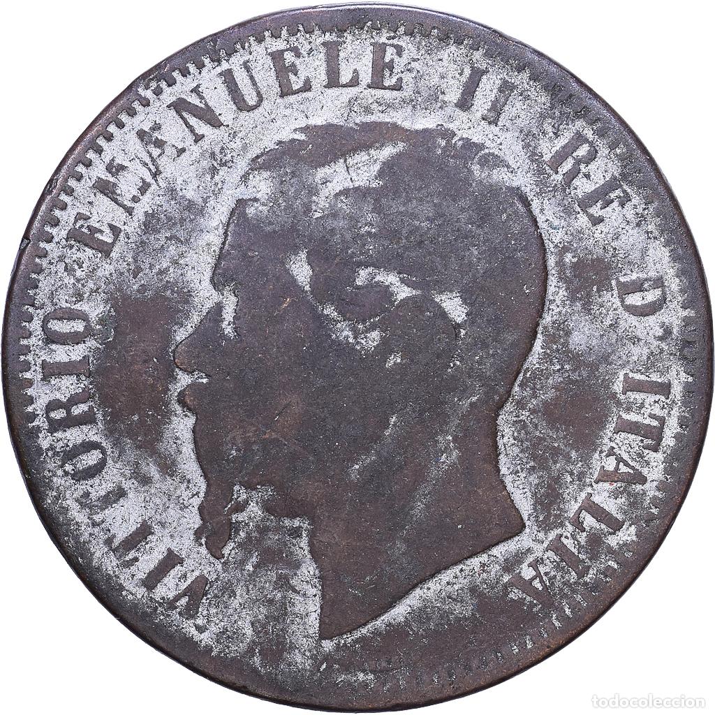 Monedas antiguas de Europa: [#1530644] Italia, Vittorio Emanuele II, 10 Centesimi, 1866, Milan, Cobre, BC, KM:11