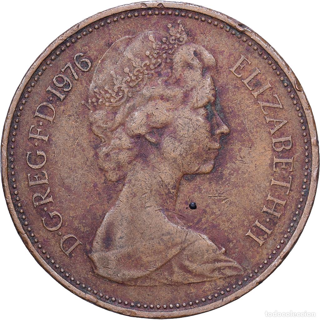 Monedas antiguas de Europa: [#1530805] Gran Breta&ntilde;a, 2 New Pence, 1976, British Royal Mint, Bronce, BC+, KM:916