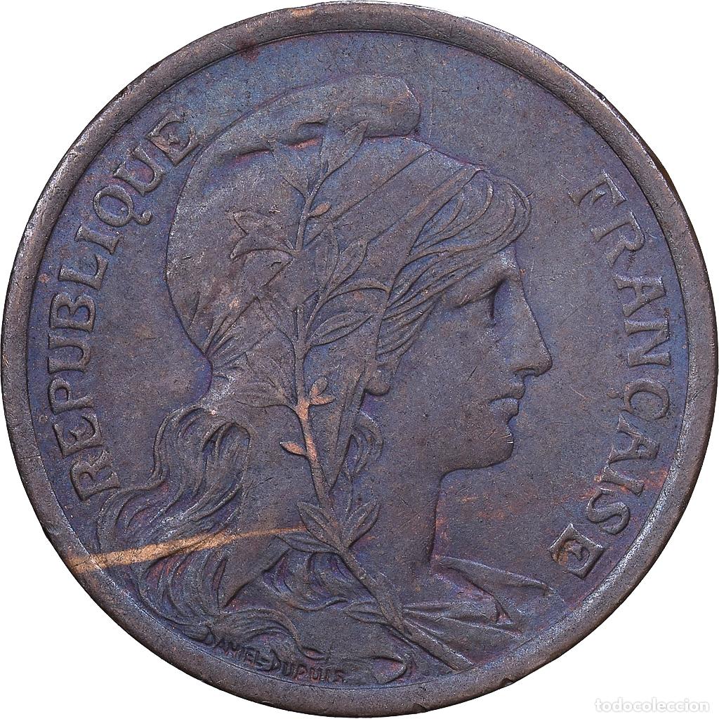 Monedas antiguas de Europa: [#1530826] Francia, 2 Centimes, Dupuis, 1913, Paris, Bronce, BC+, Gadoury:107, KM:841