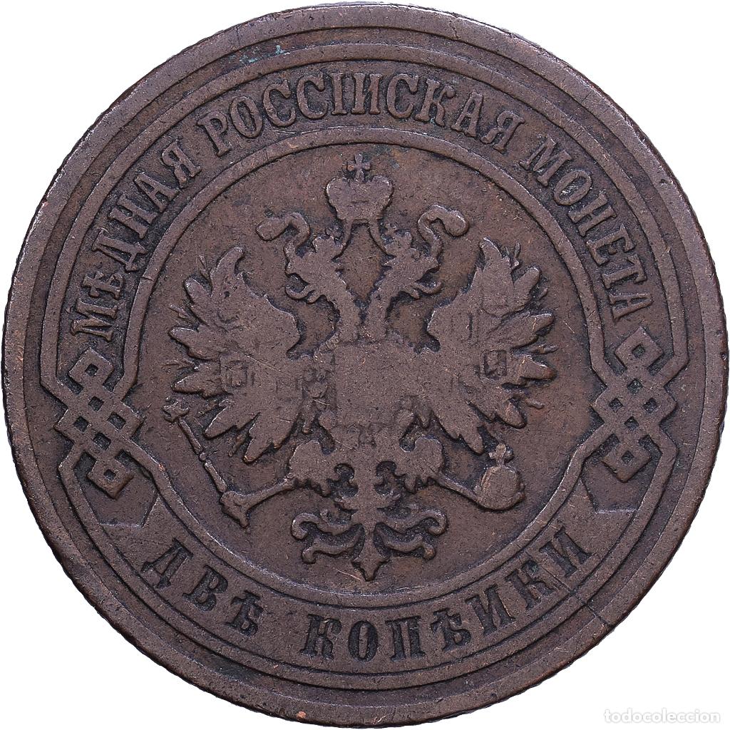 Monedas antiguas de Europa: [#1530896] Rusia, Nicholas II, 2 Kopeks, 1903, Saint Petersburg, Cobre, BC+, KM:9.2