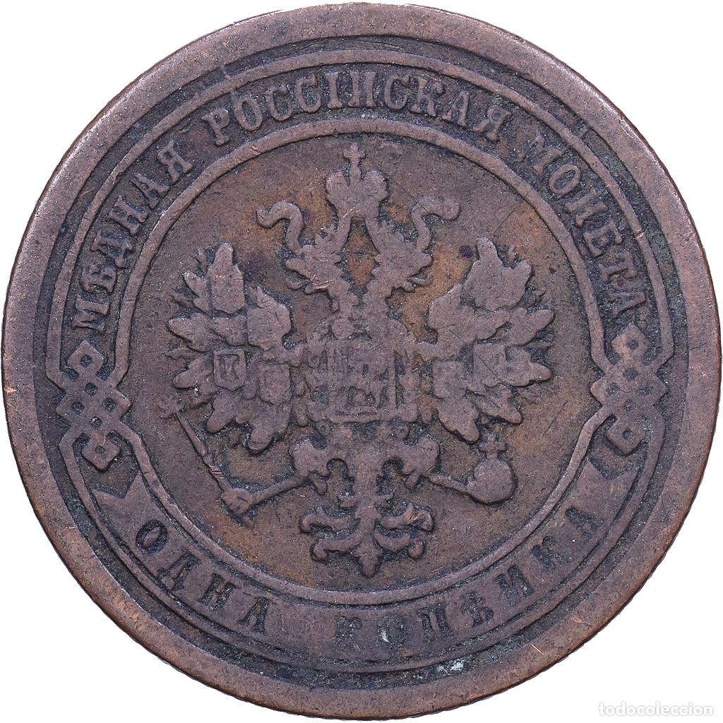 Monedas antiguas de Europa: [#1530801] Rusia, Nicholas II, Kopek, 1887, Saint Petersburg, Cobre, BC+, KM:9.2