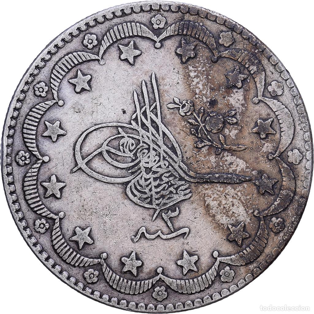 Monedas antiguas de Europa: [#1531318] Turqu&iacute;a, Abdul Hamid II, 20 Kurush, 1878/AH1293, Qustantiniyah, Plata, MBC
