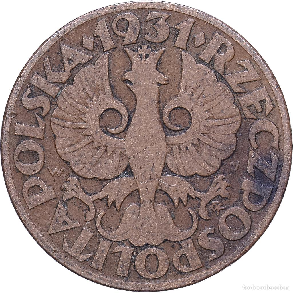 Monedas antiguas de Europa: [#1530585] Polonia, 5 Groszy, 1931, Warsaw, Bronce, MBC, KM:10a