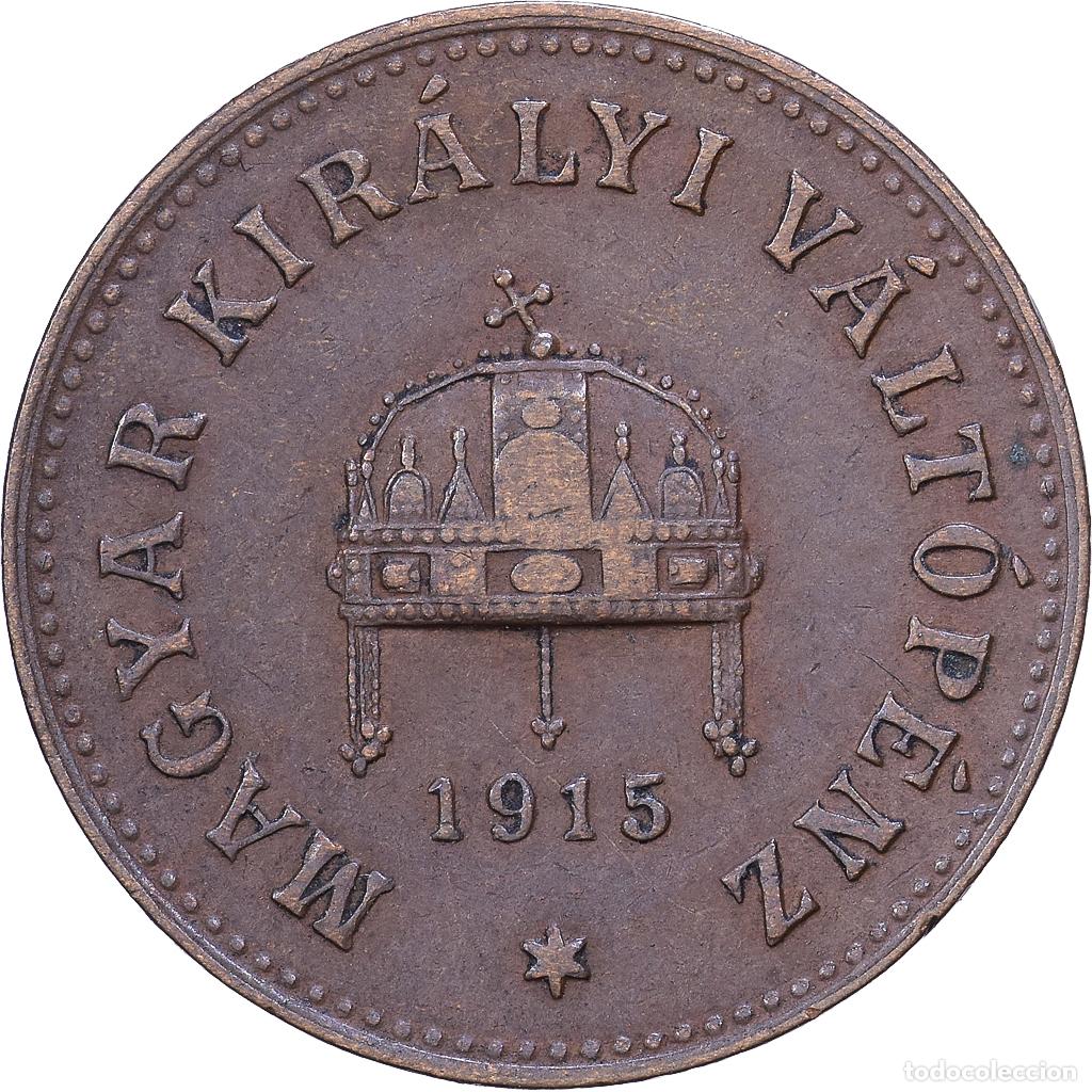 Monedas antiguas de Europa: [#1530930] Hungr&iacute;a, Franz Joseph I, 2 Filler, 1913, Kormoczbanya, Bronce, MBC, KM:480