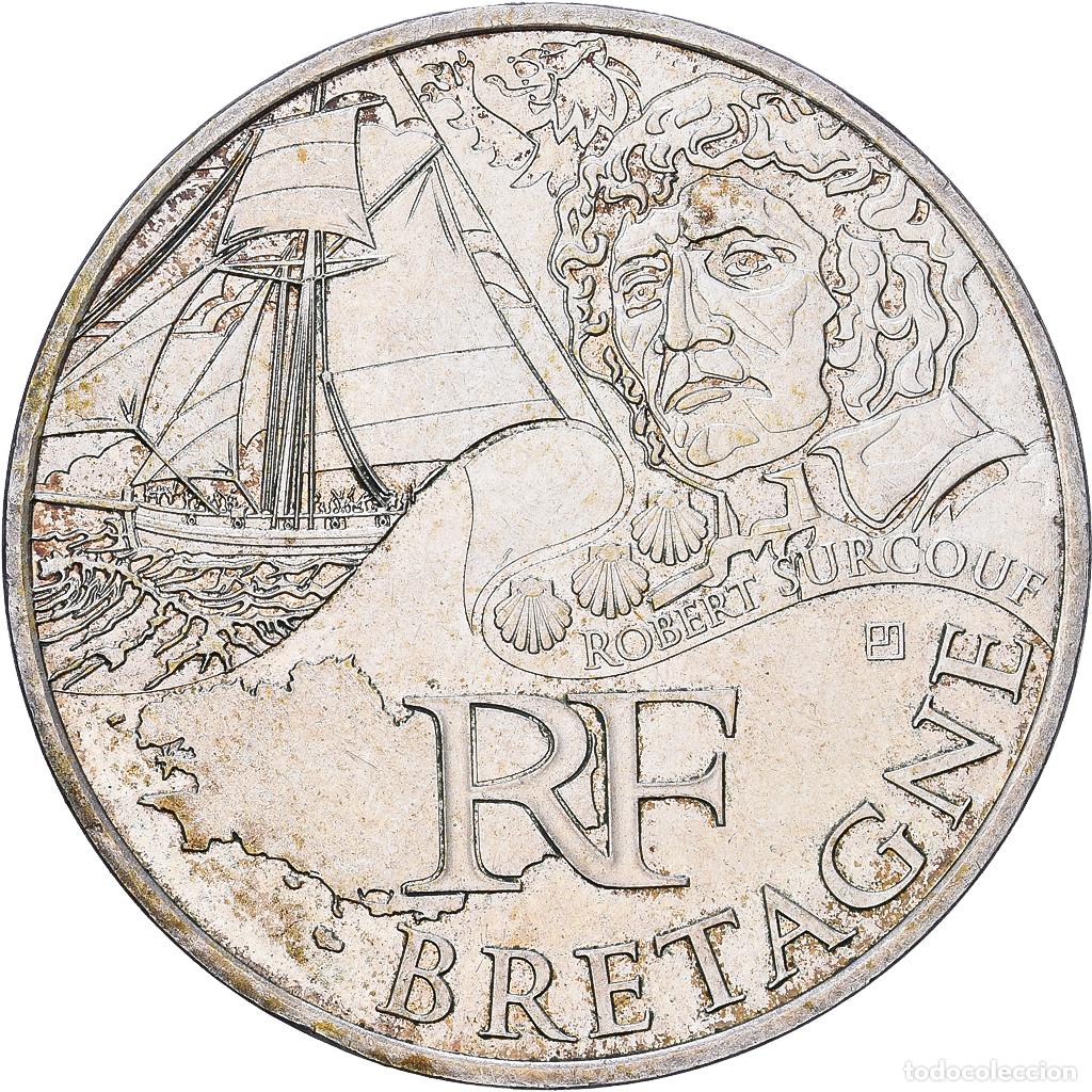 Monedas antiguas de Europa: [#1530592] Francia, 10 Euro, Bretagne, 2012, Plata, EBC