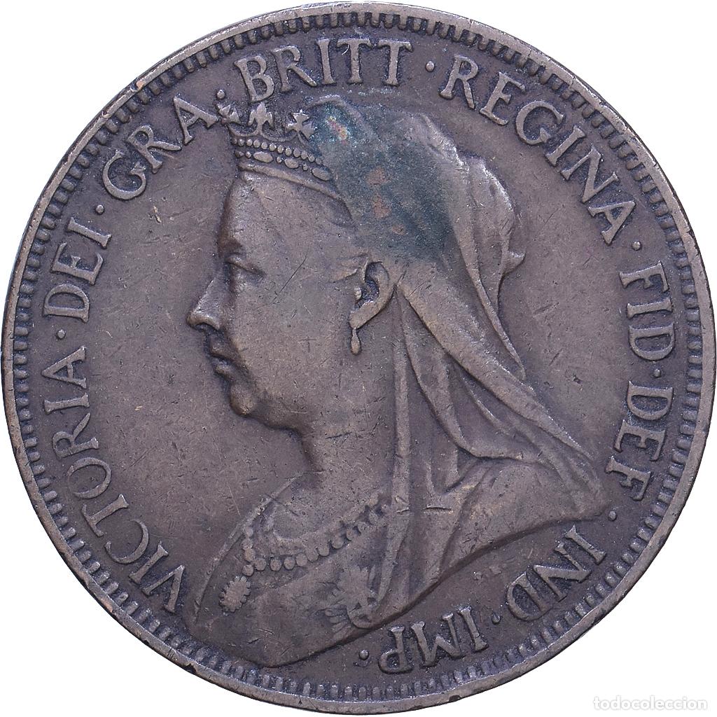 Monedas antiguas de Europa: [#1530747] Gran Breta&ntilde;a, Victoria, Half Penny, 1899, London, Bronce, BC+