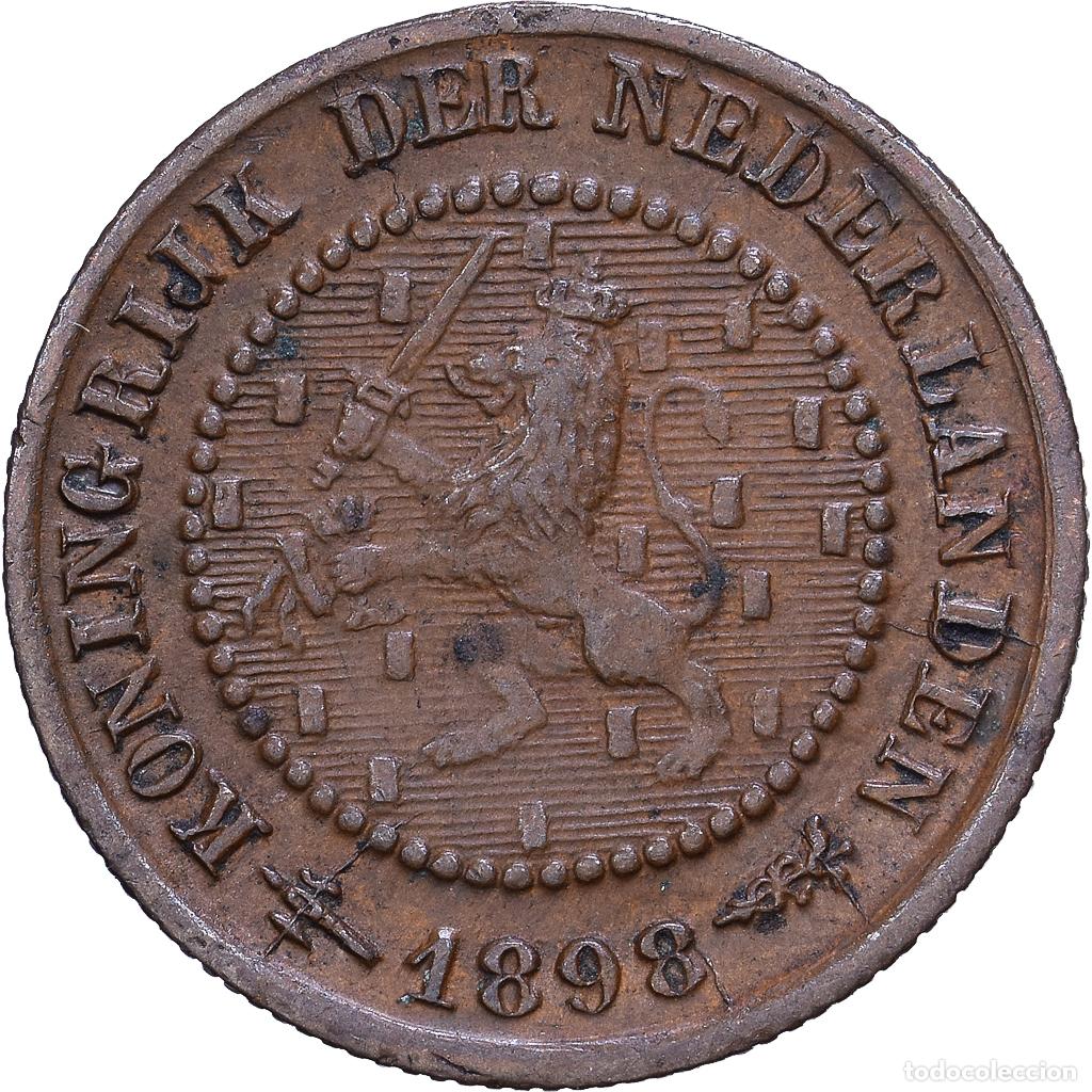 Monedas antiguas de Europa: [#1530861] Pa&iacute;ses Bajos, Wilhelmina I, 1/2 Cent, 1898, Bronce, BC+, KM:109.2
