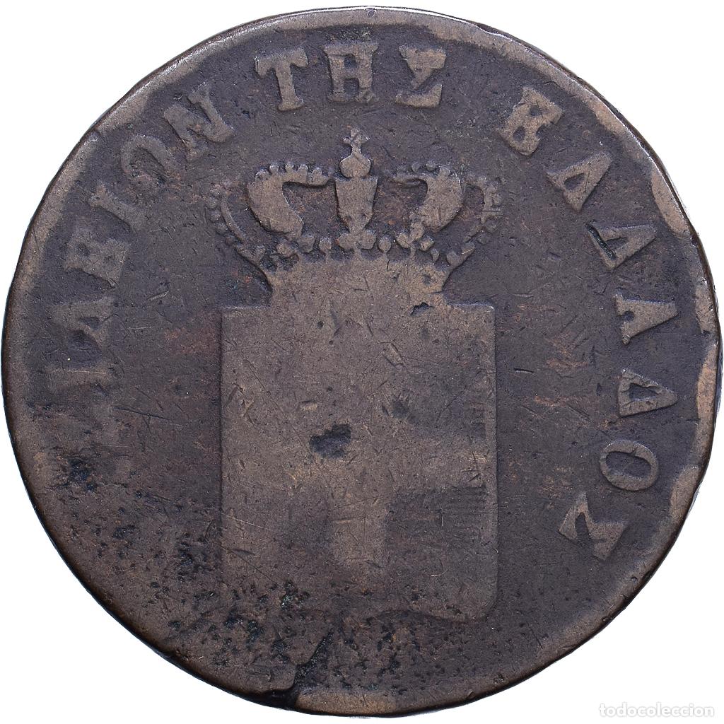 Monedas antiguas de Europa: [#1530740] Grecia, Othon, 10 Lepta, 1851, Athens, Cobre, BC+, KM:29