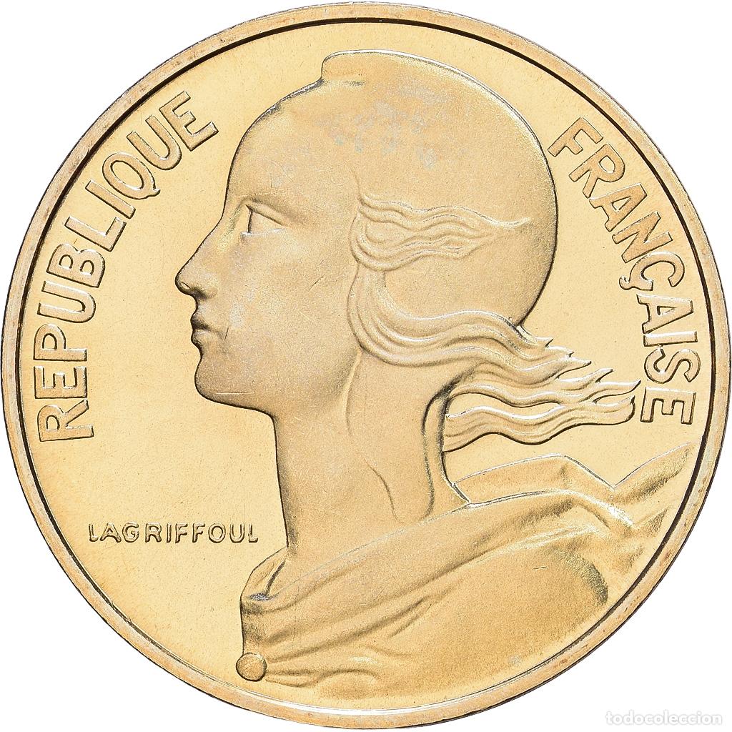 Monedas antiguas de Europa: [#1530612] Francia, 10 Centimes, Marianne, 1974, Paris, s&eacute;rie FDC, Aluminio - bronce, FDC