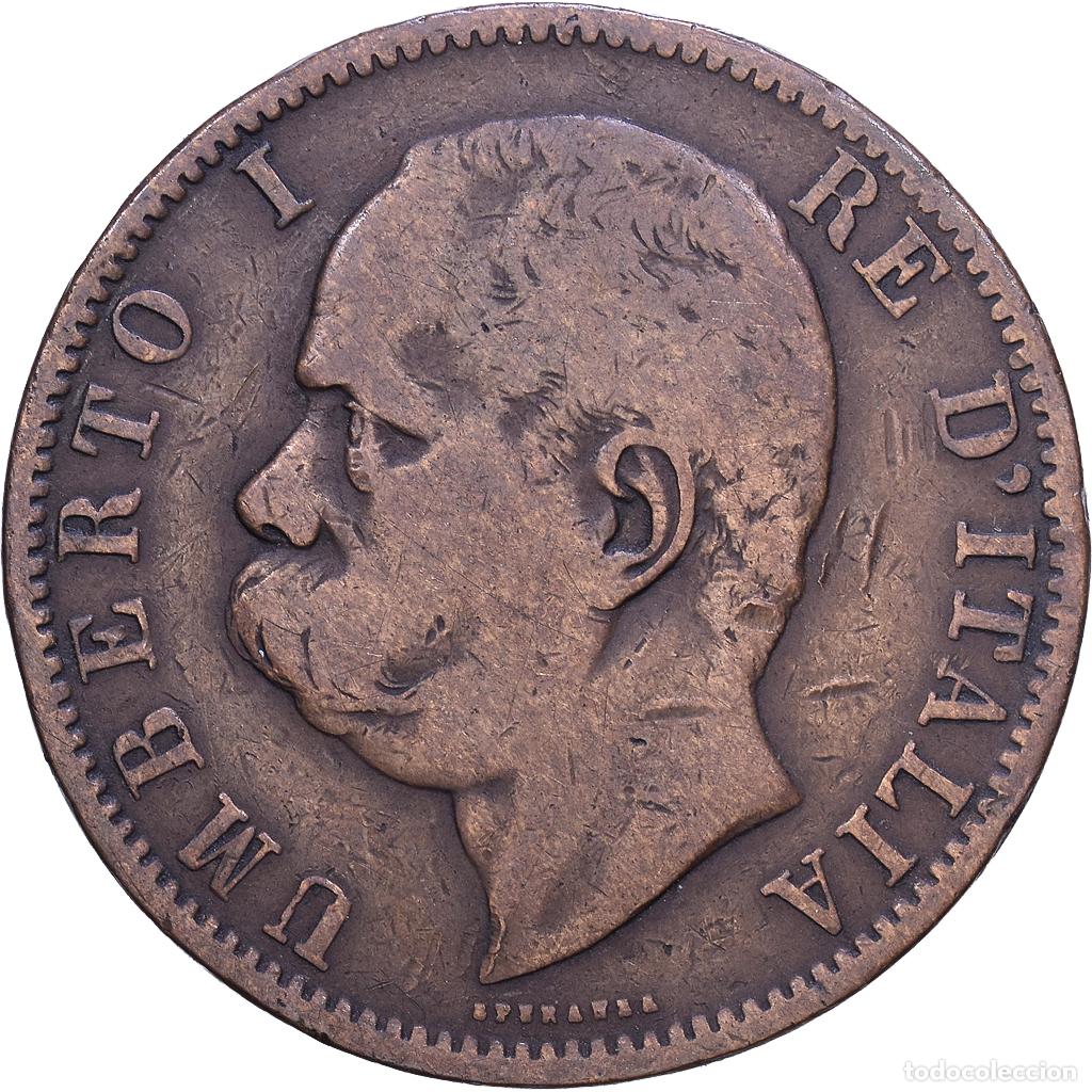 Monedas antiguas de Europa: [#1530635] Italia, Umberto I, 10 Centesimi, 1894, Heaton, Cobre, BC+, KM:27.2