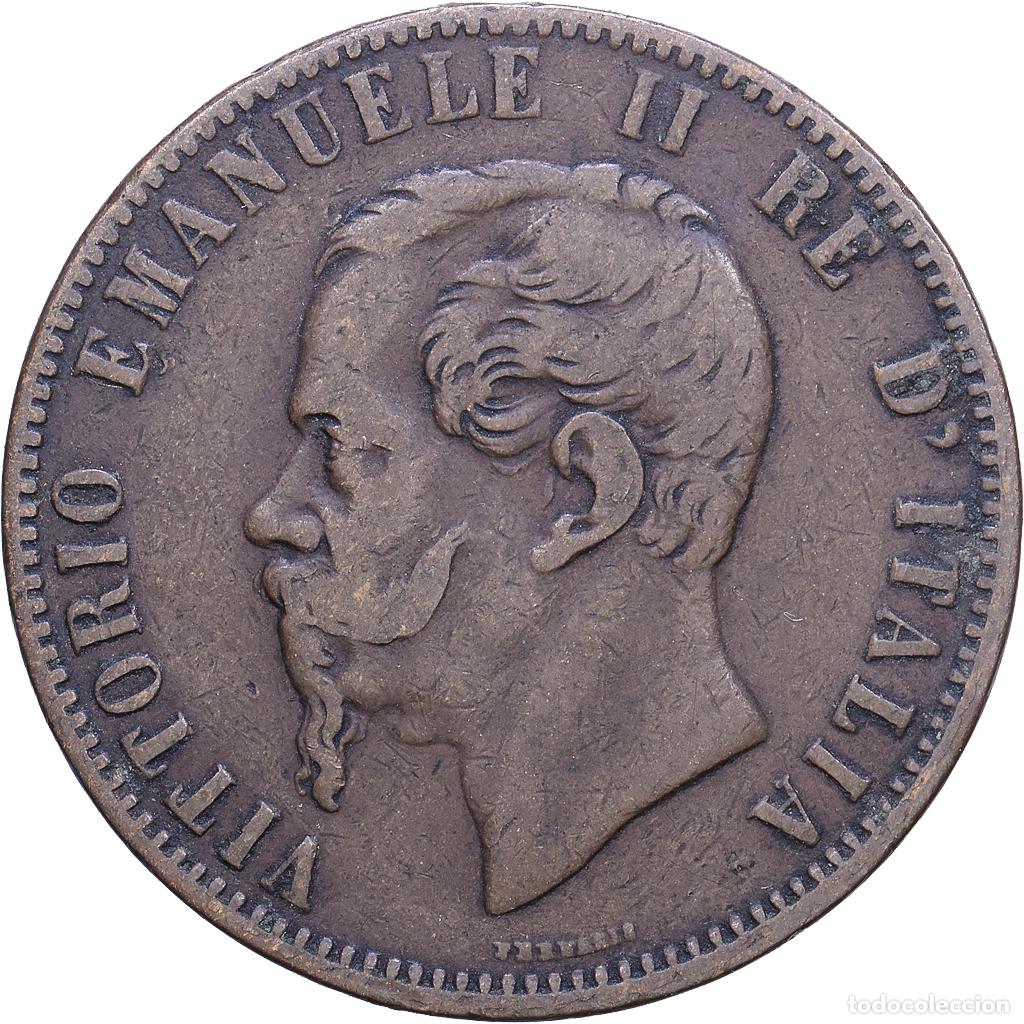 Monedas antiguas de Europa: [#1530745] Italia, Vittorio Emanuele II, 10 Centesimi, 1867, Birmingham, Cobre, MBC