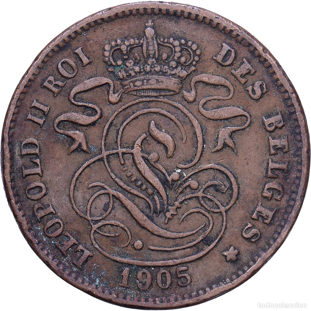 Monedas antiguas de Europa: [#1530787] B&eacute;lgica, 2 Centimes, 1905, Cobre, BC+, KM:36