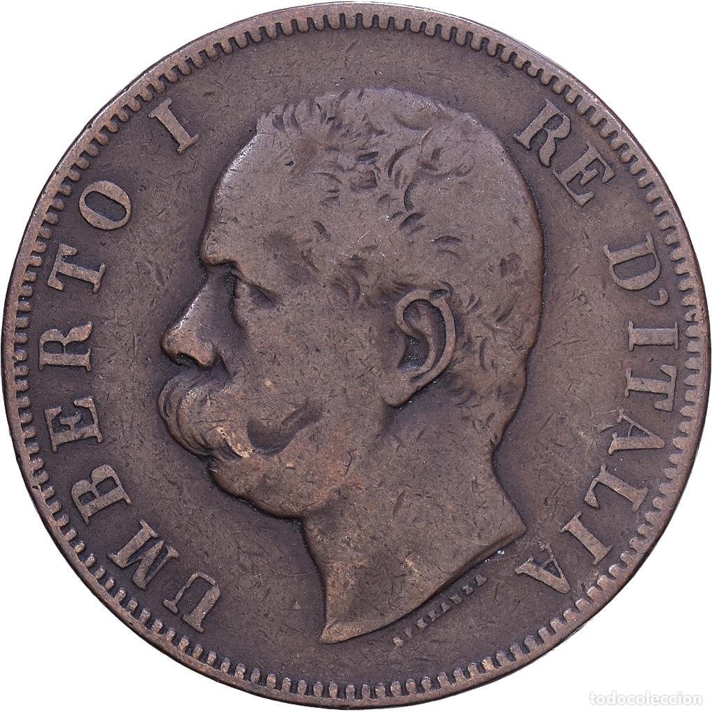 Monedas antiguas de Europa: [#1530638] Italia, Umberto I, 10 Centesimi, 1893, Heaton, Cobre, MBC, KM:27.2