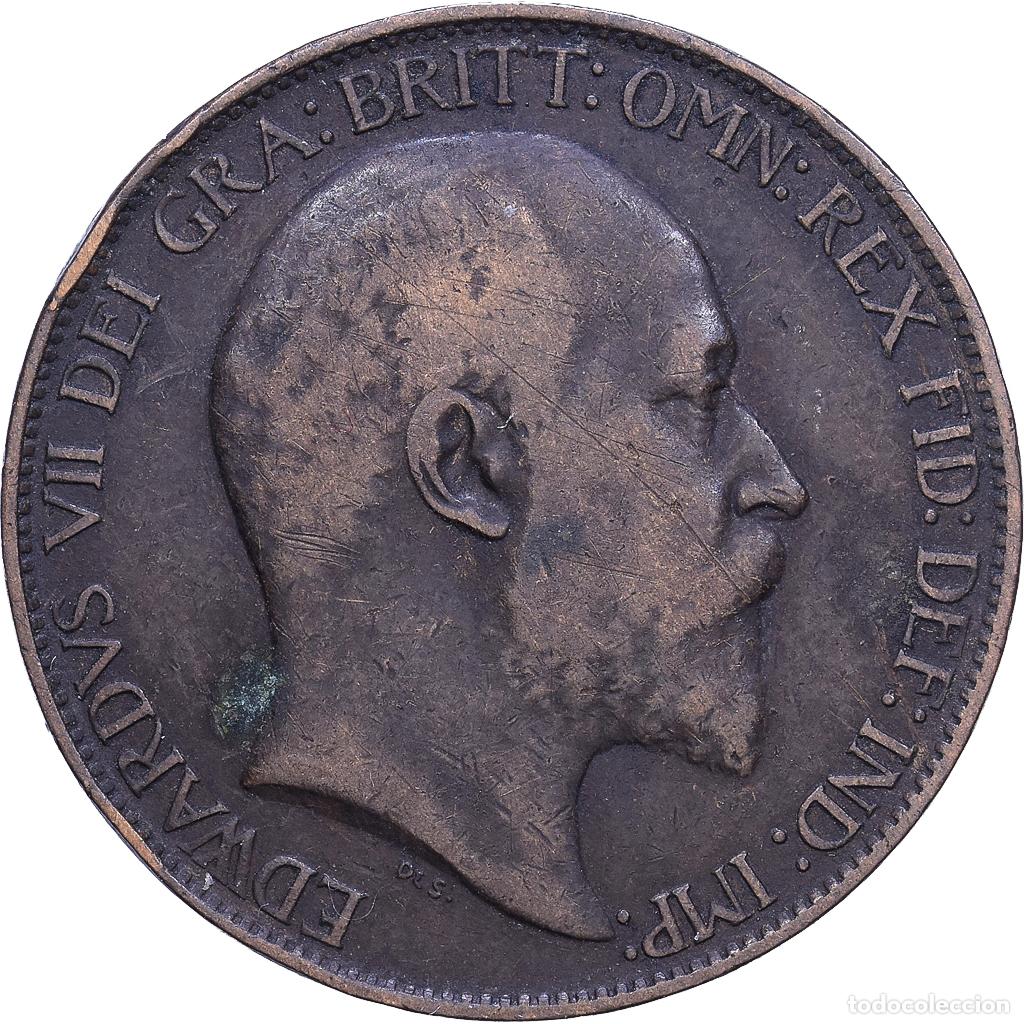 Monedas antiguas de Europa: [#1530765] Gran Breta&ntilde;a, Edward VII, 1/2 Penny, 1902, Bronce, BC+, KM:793.1