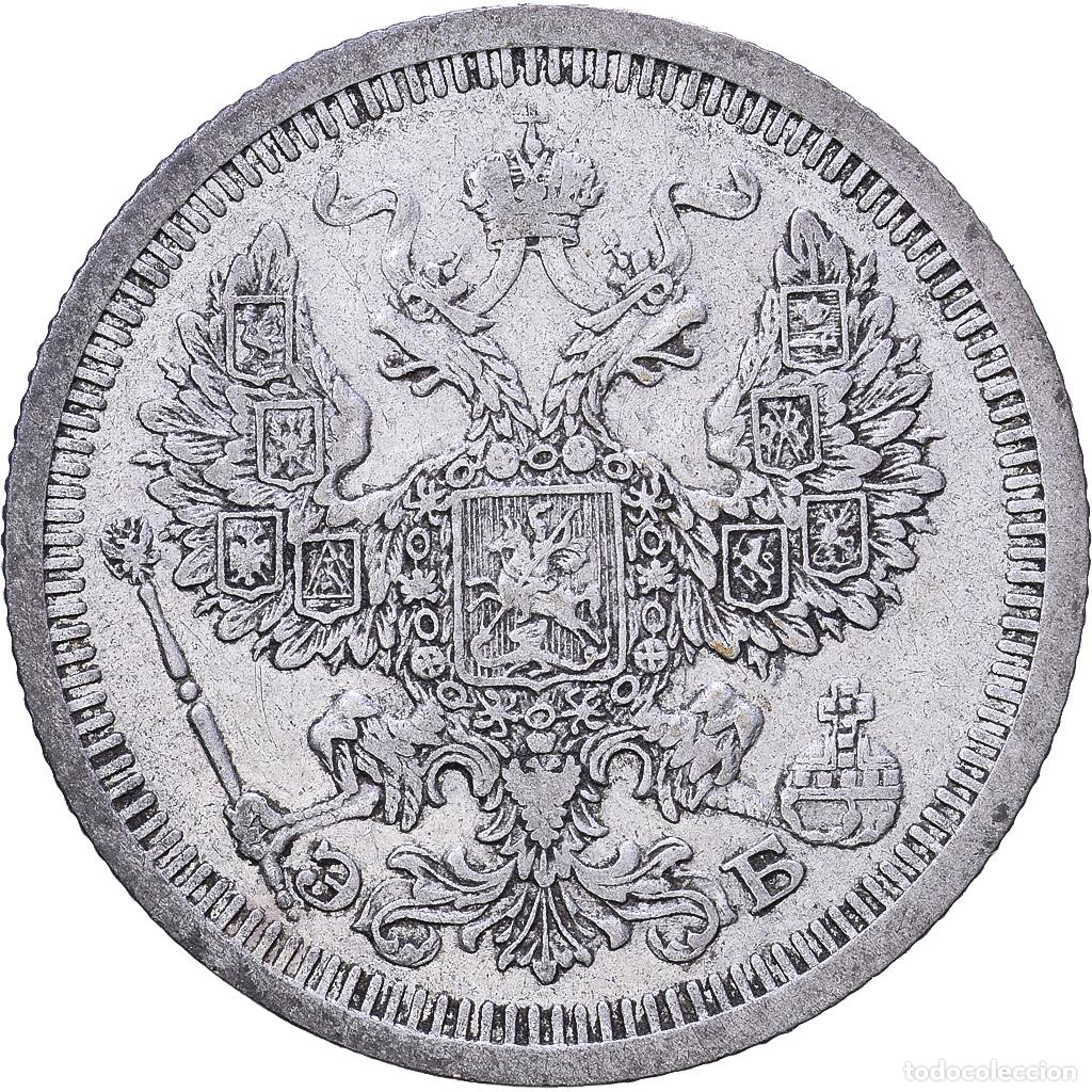 Monedas antiguas de Europa: [#1531226] Rusia, 20 Kopeks, 1908, Saint-P&eacute;tersbourg, Plata, MBC+