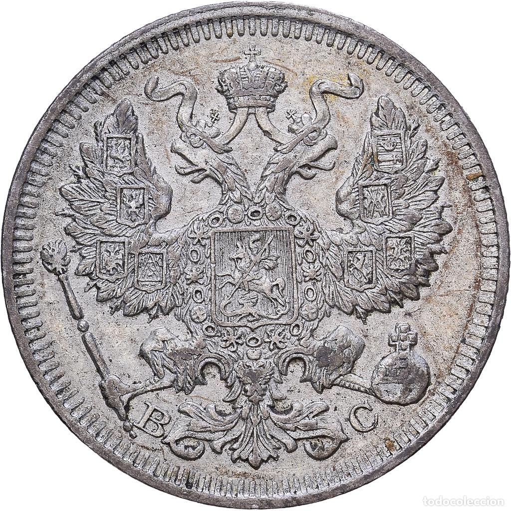 Monedas antiguas de Europa: [#1531227] Rusia, Nicholas II, 20 Kopeks, 1914, Saint Petersburg, Plata, MBC, KM:22a.1
