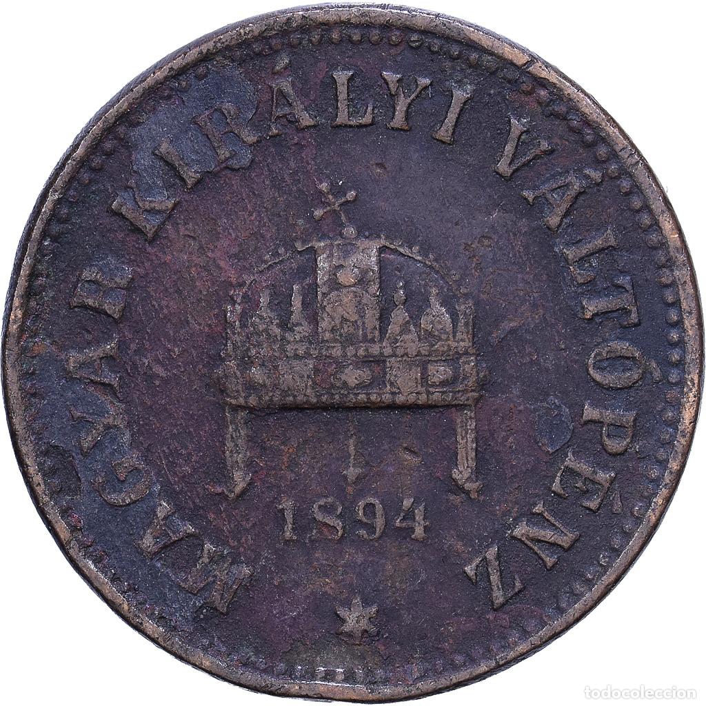 Monedas antiguas de Europa: [#1530988] Hungr&iacute;a, Franz Joseph I, 2 Filler, 1894, Kormoczbanya, Bronce, BC+, KM:481