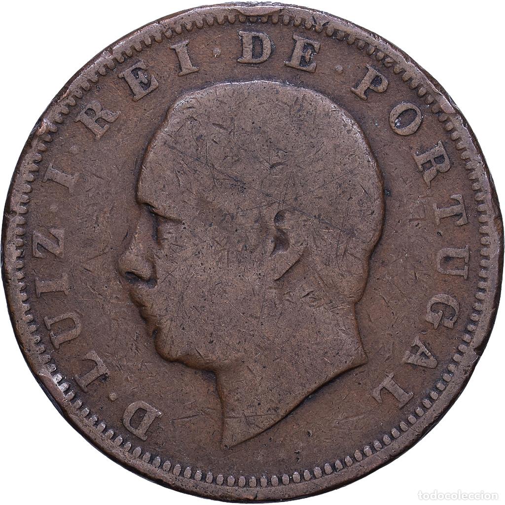 Monedas antiguas de Europa: [#1530695] Portugal, Luiz I, 20 Reis, 1883, Lisbon, Bronce, BC+, KM:527