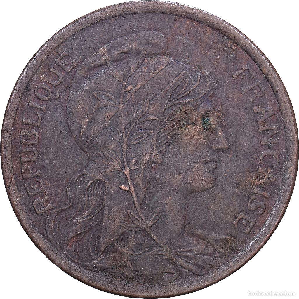 Monedas antiguas de Europa: [#1531001] Francia, 2 Centimes, Dupuis, 1913, Paris, Bronce, BC+, Gadoury:107, KM:841