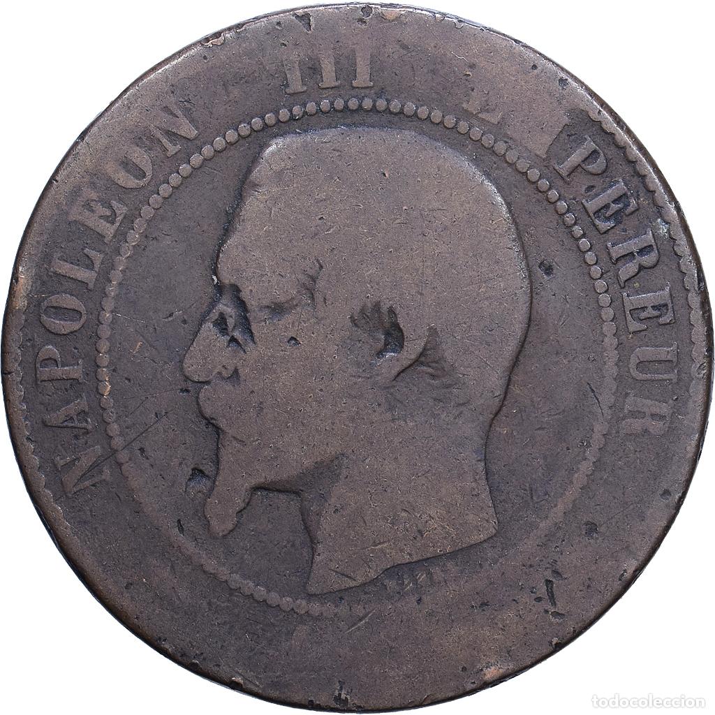 Alte M&uuml;nzen aus Europa: [#1530726] Francia, Napoleon III, 10 Centimes, Napol&eacute;on III, 1853-1856, Marseilles