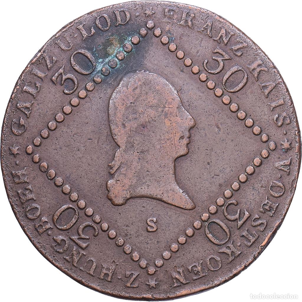 Monedas antiguas de Europa: [#1530810] Austria, Franz II (I), 30 Kreuzer, 1807, Vienne, MBC, Cobre, KM:2149
