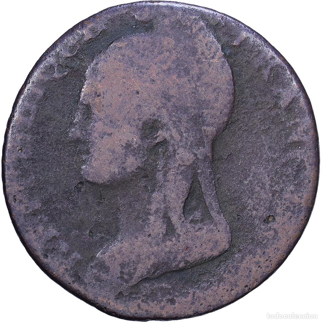 Monedas antiguas de Europa: [#1530942] Francia, 5 Centimes, Dupr&eacute;, AN 4, Bronce, BC, Gadoury:124, KM:635.2