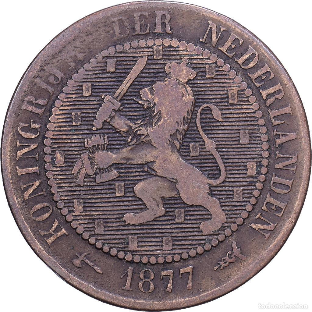 Monedas antiguas de Europa: [#1530926] Pa&iacute;ses Bajos, William III, 2-1/2 Cent, 1877, Bronce, MBC, KM:108.1
