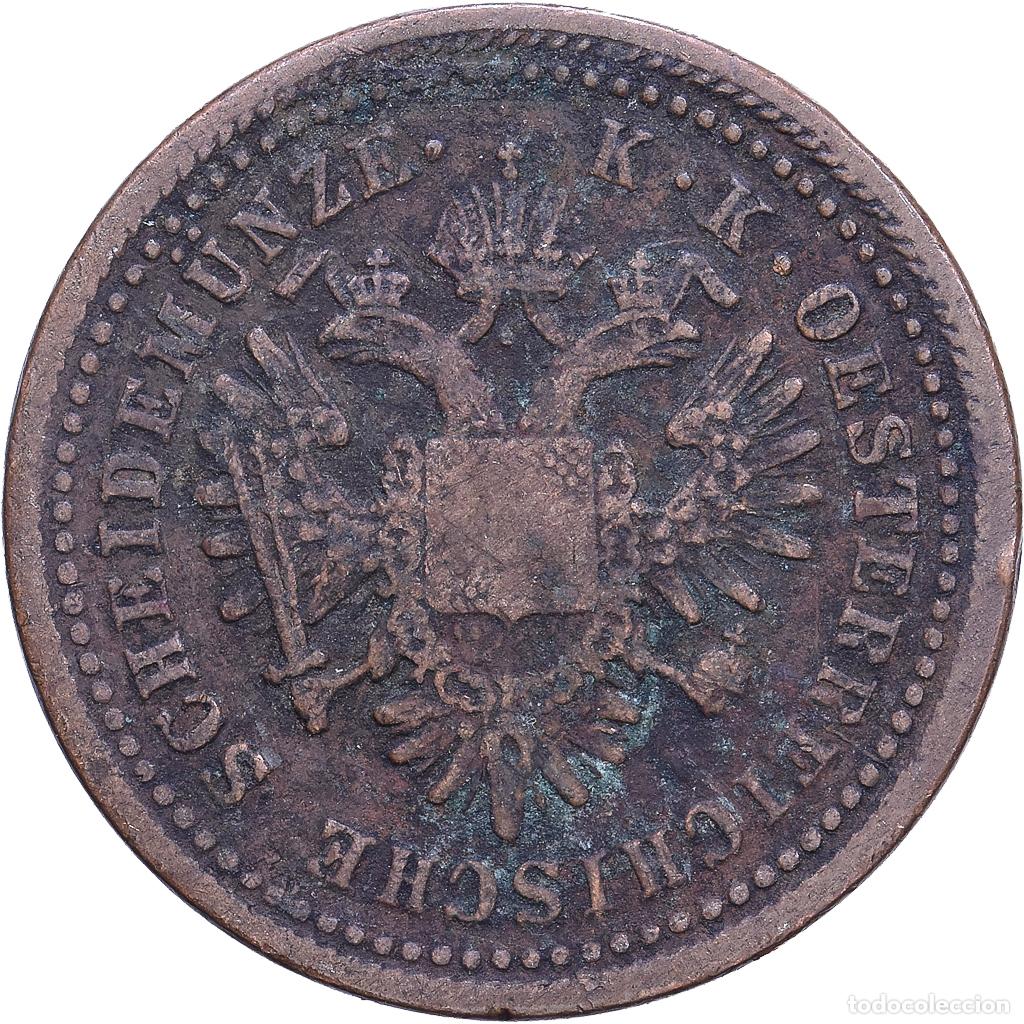 Monedas antiguas de Europa: [#1530758] Austria, Franz Joseph I, Kreuzer, 1851, Vienna, Cobre, BC+, KM:2185