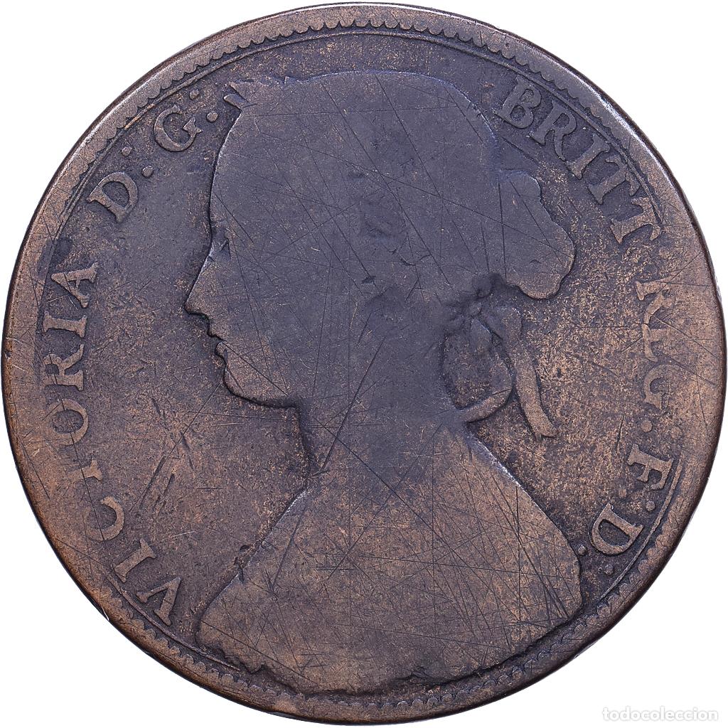 Monedas antiguas de Europa: [#1530777] Reino Unido, Victoria, Penny, 1860, London, Bronce, BC, KM:755