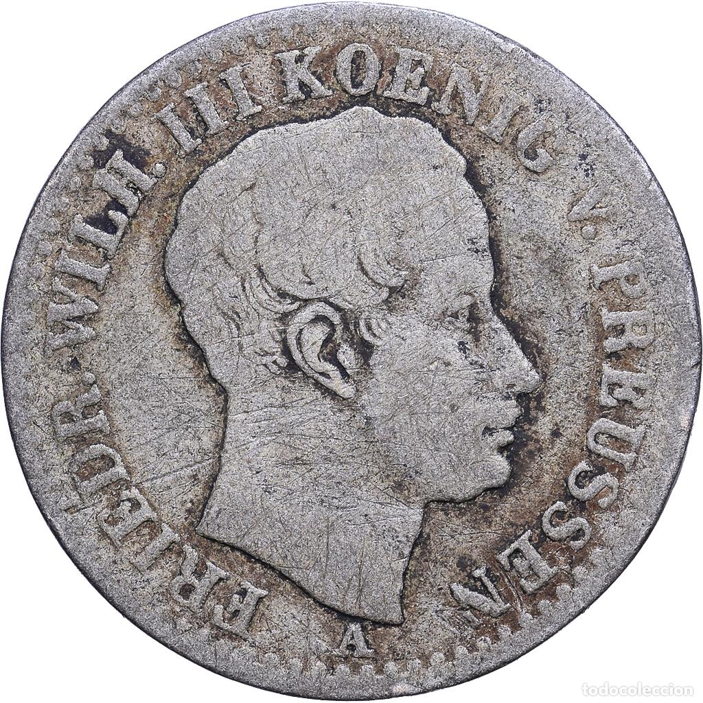 Monedas antiguas de Europa: [#1530750] Estados alemanes, PRUSSIA, Friedrich Wilhelm III, 1/6 Thaler, 1826, Berlin
