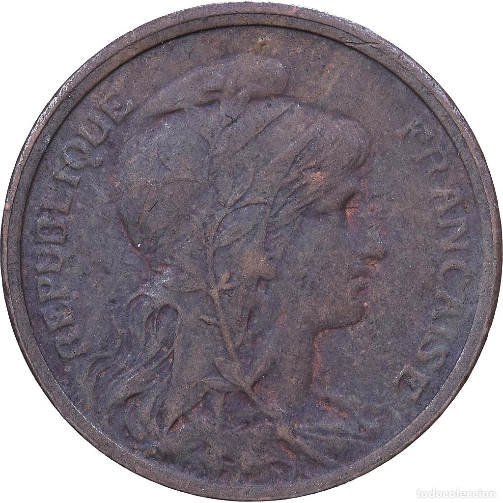 Monedas antiguas de Europa: [#1531064] Francia, 1 Centime, Daniel-Dupuis, 1912, Paris, Bronce, BC+