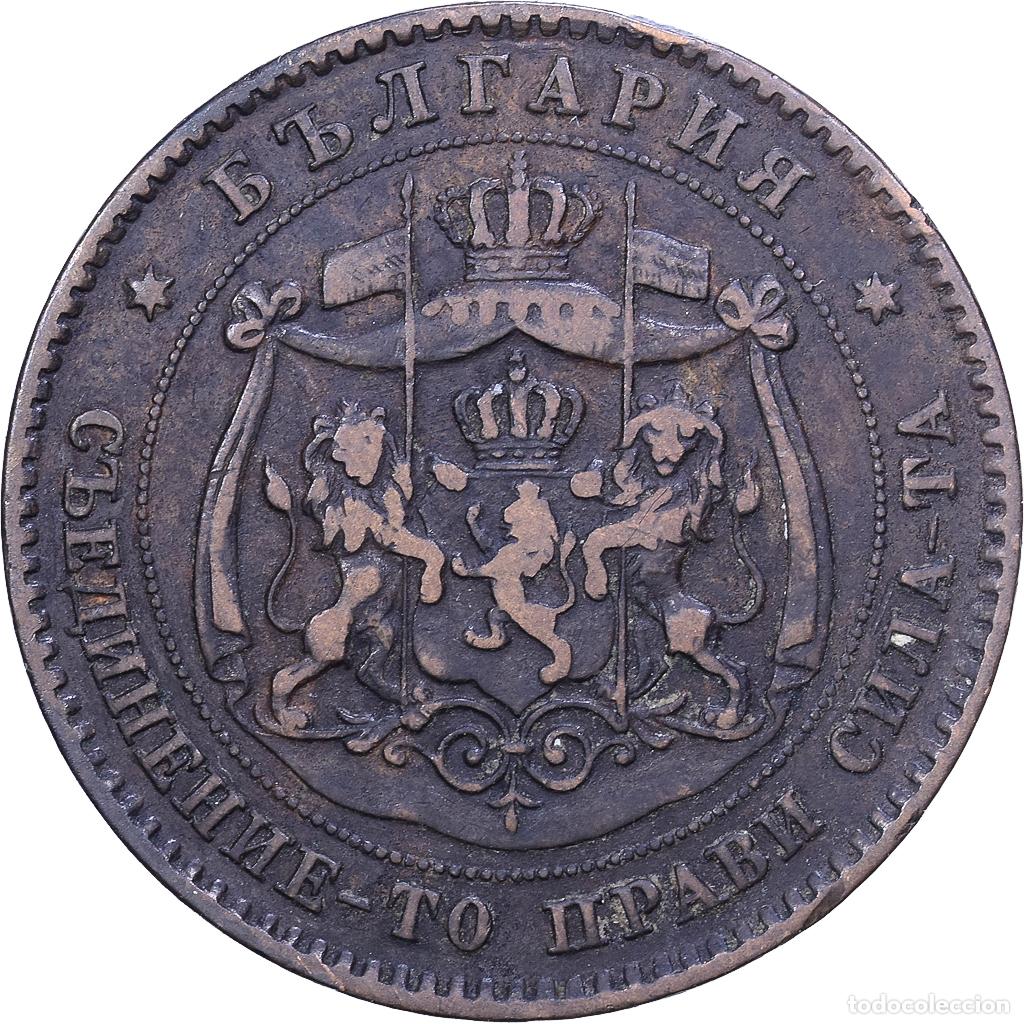 Monedas antiguas de Europa: [#1530833] Bulgaria, Alexander I, 5 Stotinki, 1881, Heaton, Bronce, BC+, KM:2