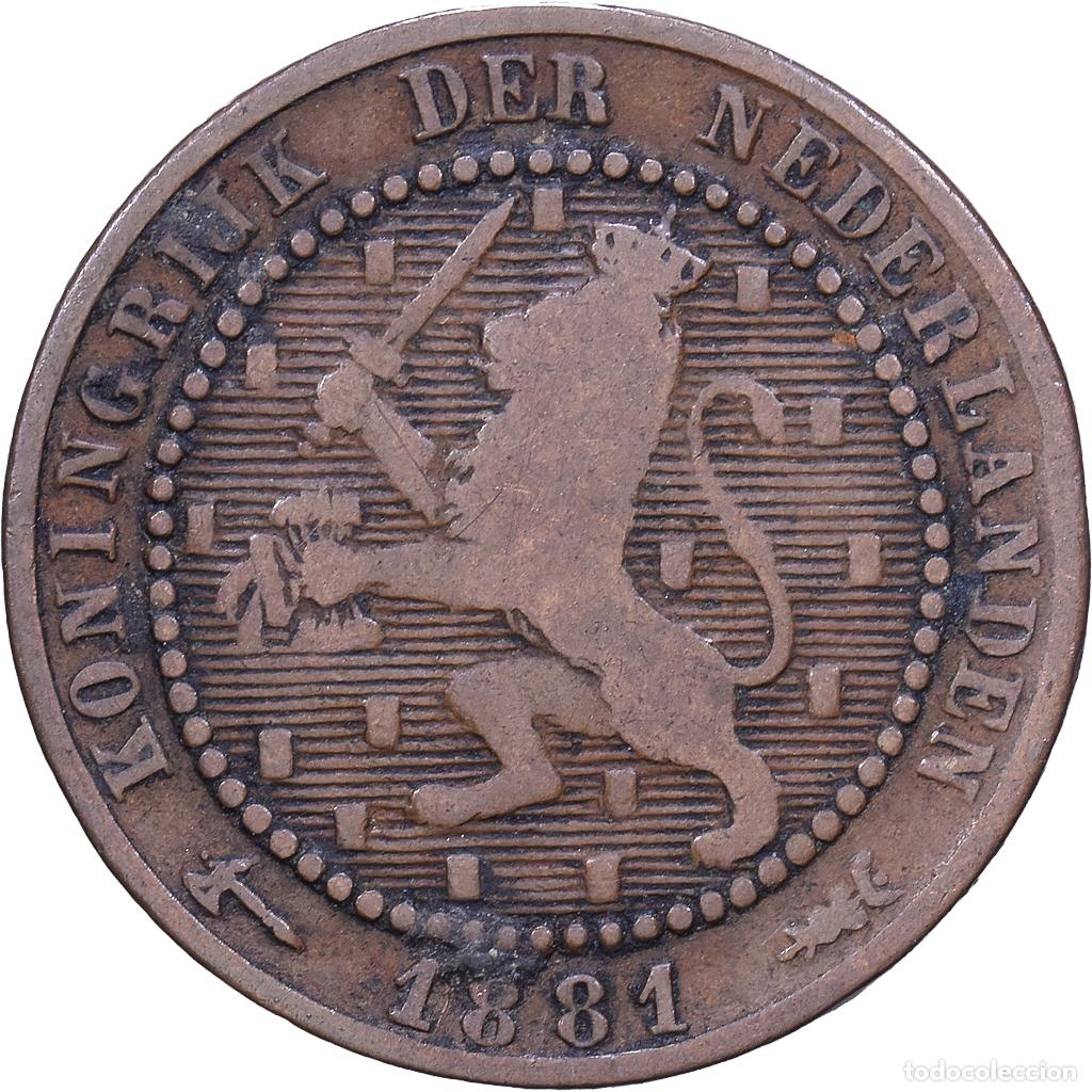 Monedas antiguas de Europa: [#1530786] Pa&iacute;ses Bajos, William III, Cent, 1881, Bronce, BC+, KM:107.1