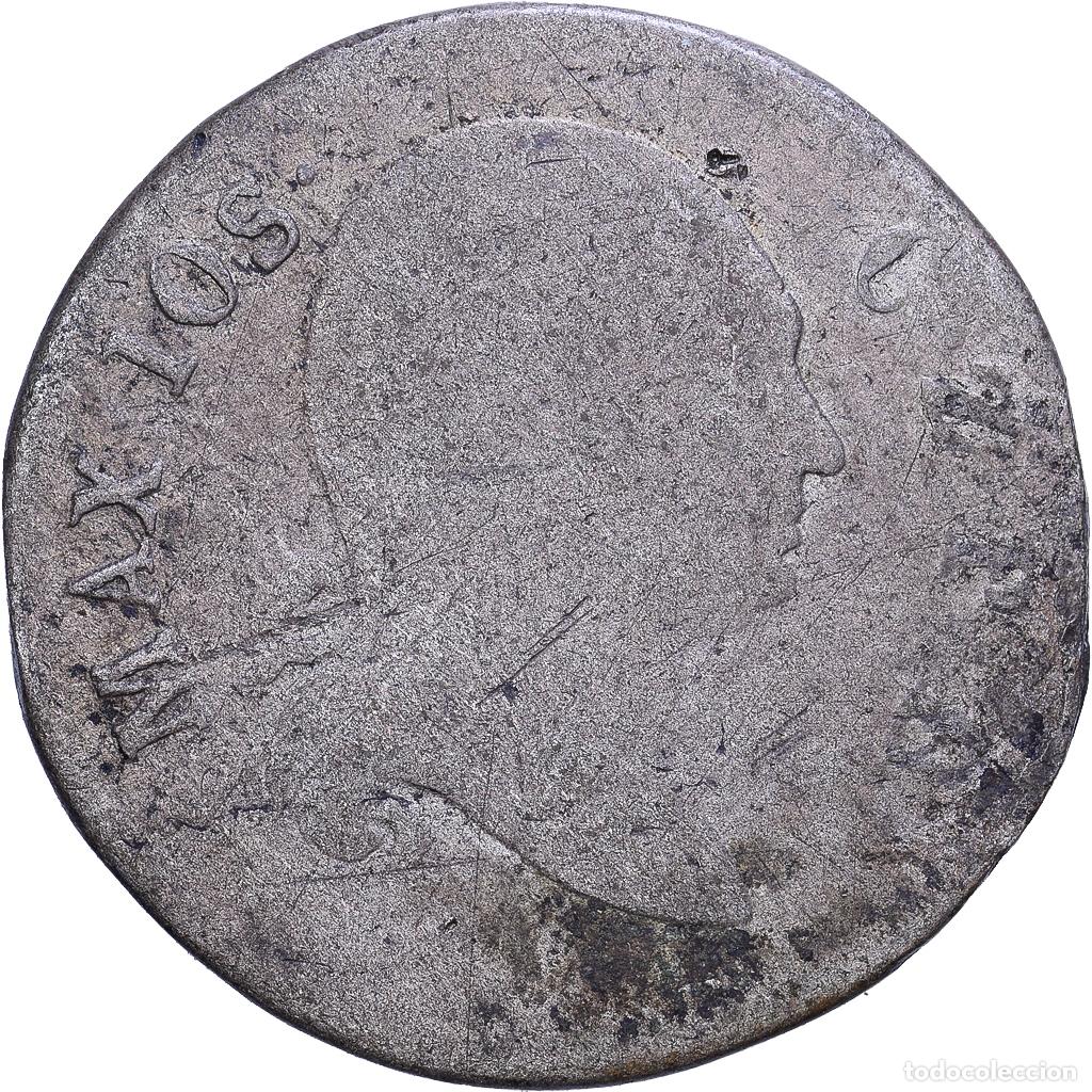 Monedas antiguas de Europa: [#1531078] Estados alemanes, BAVARIA, Maximilian IV, Josef, 6 Kreuzer, 1805, Munich, Plata