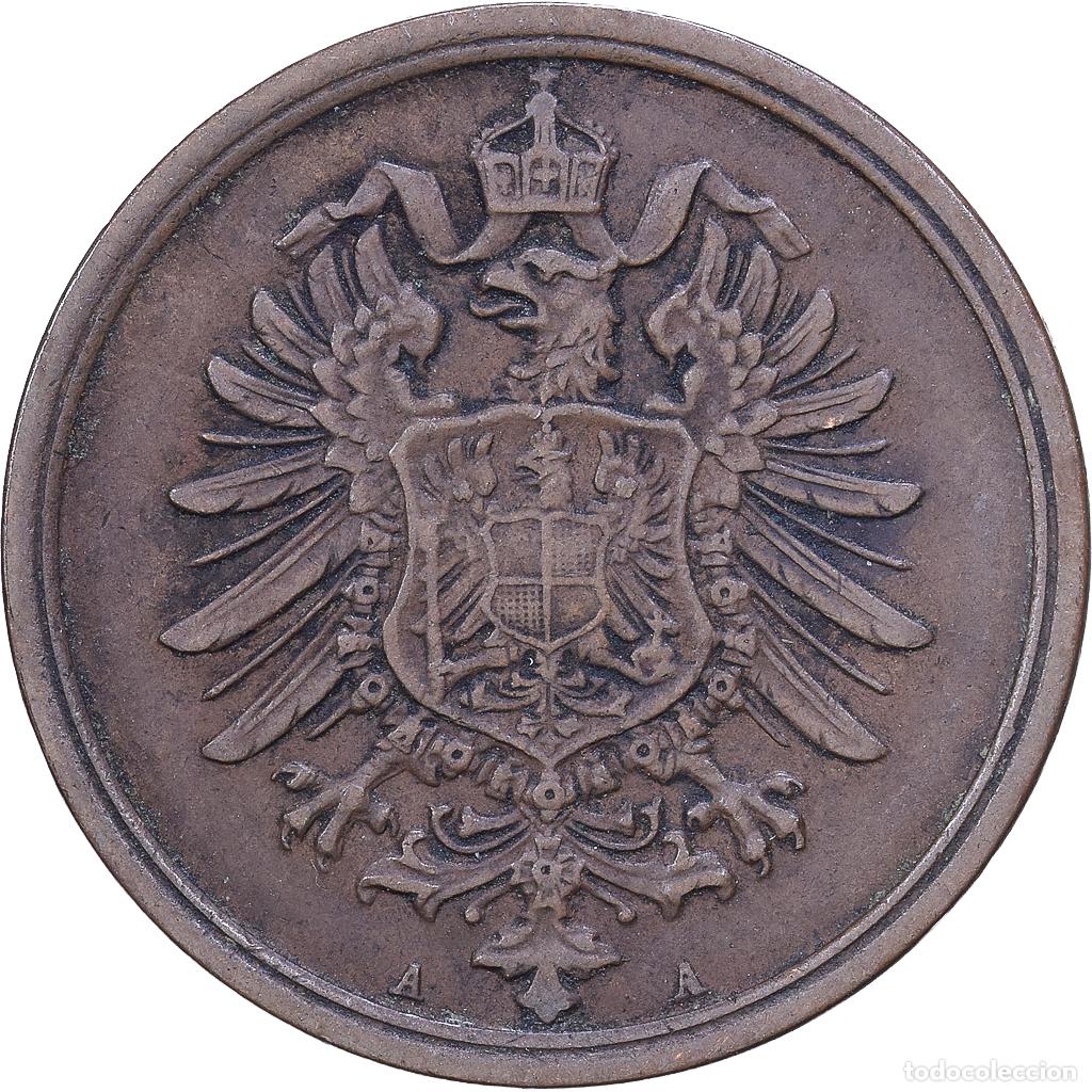 Monedas antiguas de Europa: [#1530870] ALEMANIA - IMPERIO, Wilhelm I, 2 Pfennig, 1876, Berlin, Cobre, MBC, KM:2