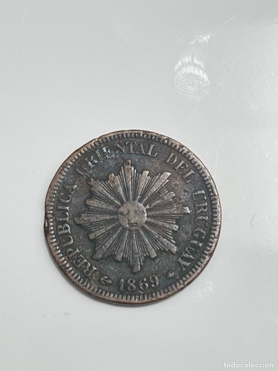 Monedas antiguas de Europa: Antigua Moneda REP&Uacute;BLICA ORIENTAL DEL URUGUAY 1869 ver fotos lote 21