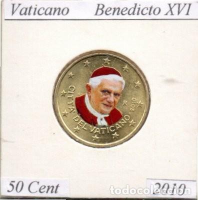 Monedas antiguas de Europa: VATICANO 2010, 50 CENT, COLOREADA, BENEDICTO XVI, SC; 11,95 &euro; 1