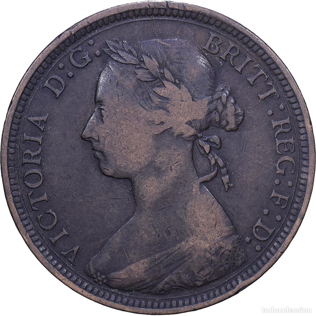 Monedas antiguas de Europa: [#1530790] Gran Breta&ntilde;a, Victoria, 1/2 Penny, 1891, Bronce, BC+, KM:754