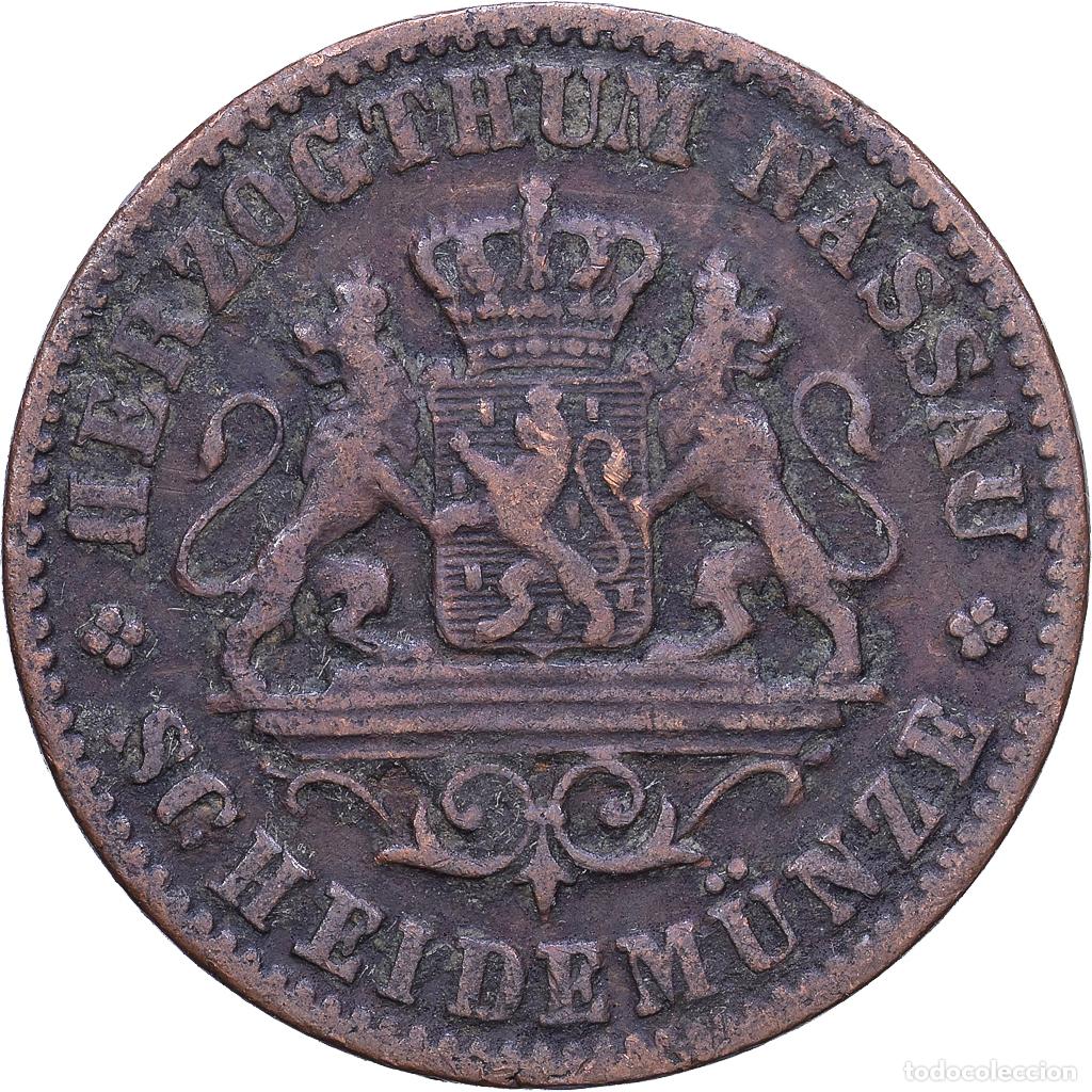Monedas antiguas de Europa: [#1530802] Estados alemanes, BADEN, Friedrich I, Kreuzer, 1861, Cobre, BC+, KM:242