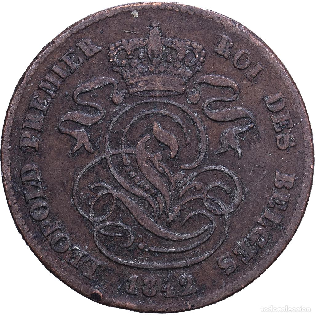 Monedas antiguas de Europa: [#1530974] B&eacute;lgica, Leopold I, 2 Centimes, 1842, Brussels, Cobre, BC+, KM:4.2