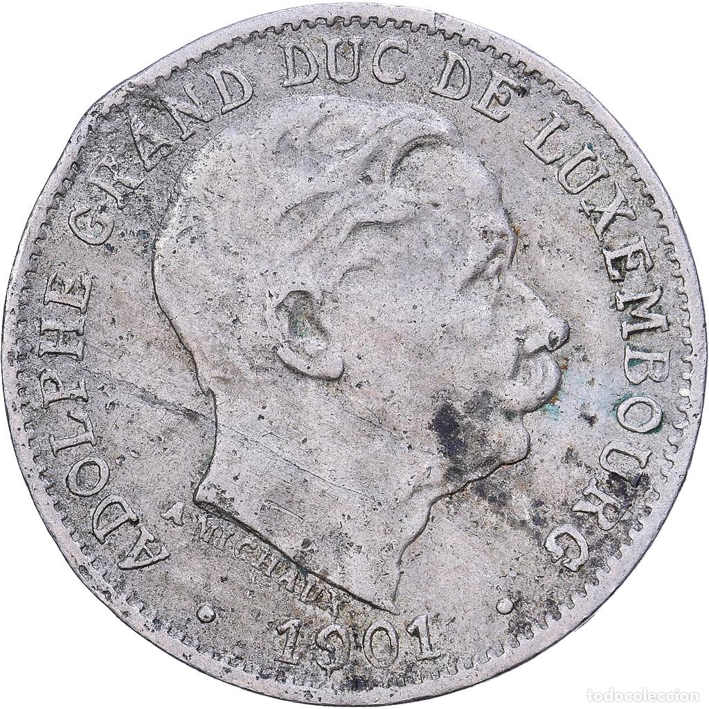 Monedas antiguas de Europa: [#1530865] Luxemburgo, Adolphe, 5 Centimes, 1901, Cobre - n&iacute;quel, BC+, KM:24