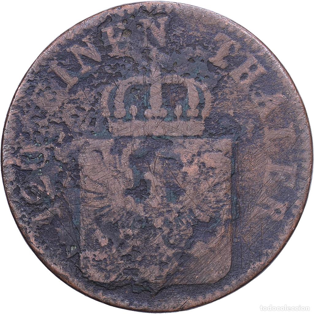Monedas antiguas de Europa: [#1530898] Estados alemanes, PRUSSIA, Friedrich Wilhelm IV, 3 Pfennig, 1853, Cobre, BC+