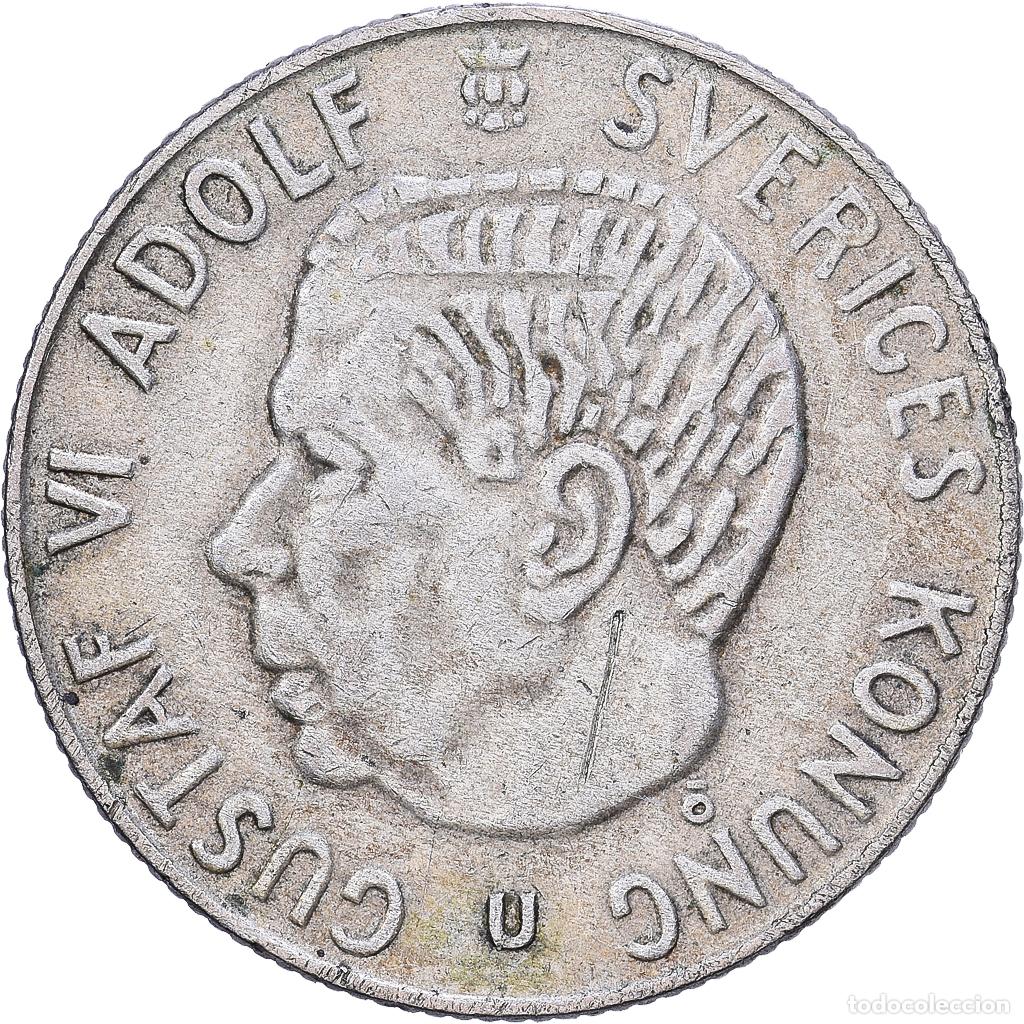 Monedas antiguas de Europa: [#1530875] Suecia, Gustaf VI, Krona, 1966, Kungsholmen, Plata, MBC+, KM:826