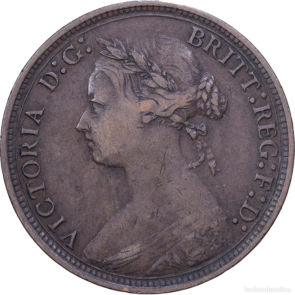 Monedas antiguas de Europa: [#1530903] Gran Breta&ntilde;a, Victoria, 1/2 Penny, 1879, Bronce, MBC, KM:754
