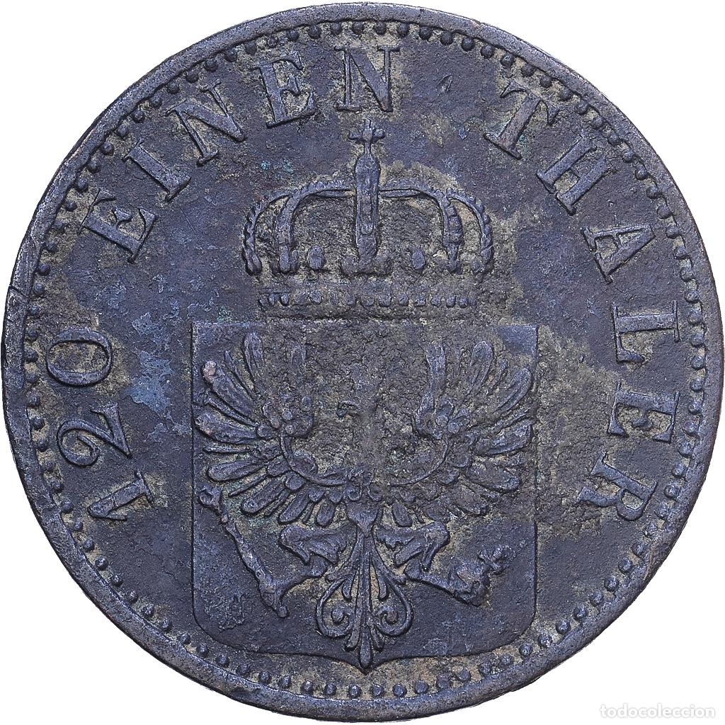 Monedas antiguas de Europa: [#1530878] Estados alemanes, PRUSSIA, Wilhelm I, 3 Pfennig, 1873, Hanovre, Cobre, BC+